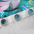 thumbnail image 4 of Castle Fairy Flying Dragonfly Girl Curtains Pack of 2 (42x84 Each),Nature Floral Lotus Curtains Blackout,Chic Flowers Blossoms Bedroom Curtains,Luxury Bedroom Decor, 4 of 6