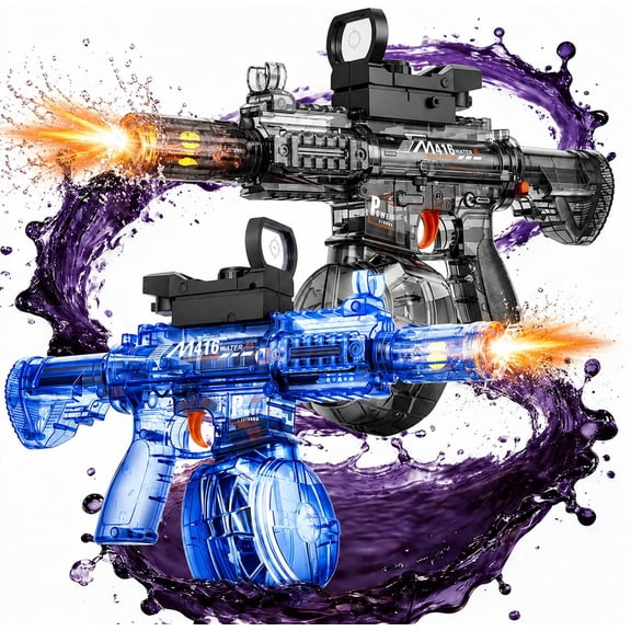 Pistola de Agua Eléctrica YILCER 2-Pack Alcance de 7.5 m