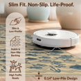 thumbnail image 6 of Design&I 4'x6' Washable Area Rug Flatweave Daily Traffic Ready Fishing Cabin School Waves Icons Clownfish Lake Trout Pinecone Fish Flowing for Dorm Room, Living Apartment, 6 of 7