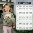 thumbnail image 2 of Xixirimido Lion Print Ruffle Shoulder Toddler Girls Sweatshirt Long Sleeve Graphic Pullover Top Soft Crewneck Sweater Fall Winter Wear, for 2-3T, 2 of 7