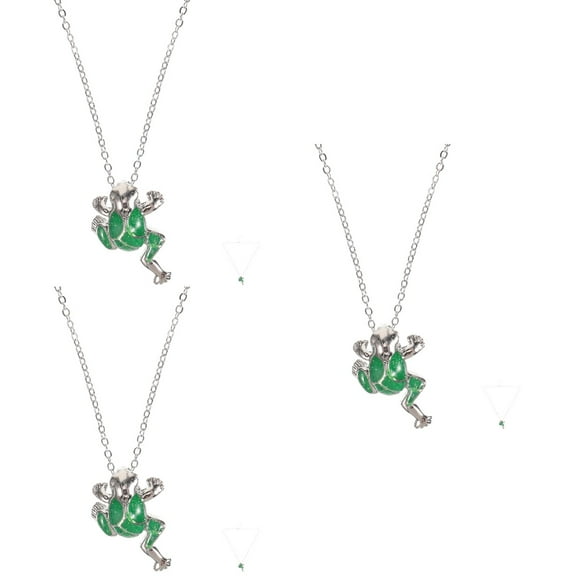 Raindrops  Set of 3 Necklace Animal Frog Surfer Stage Performance Women's