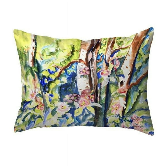 Betsy Drake Interiors KS1423 11 x 14 in. Birch Tree Wood Small Noncorded Pillow