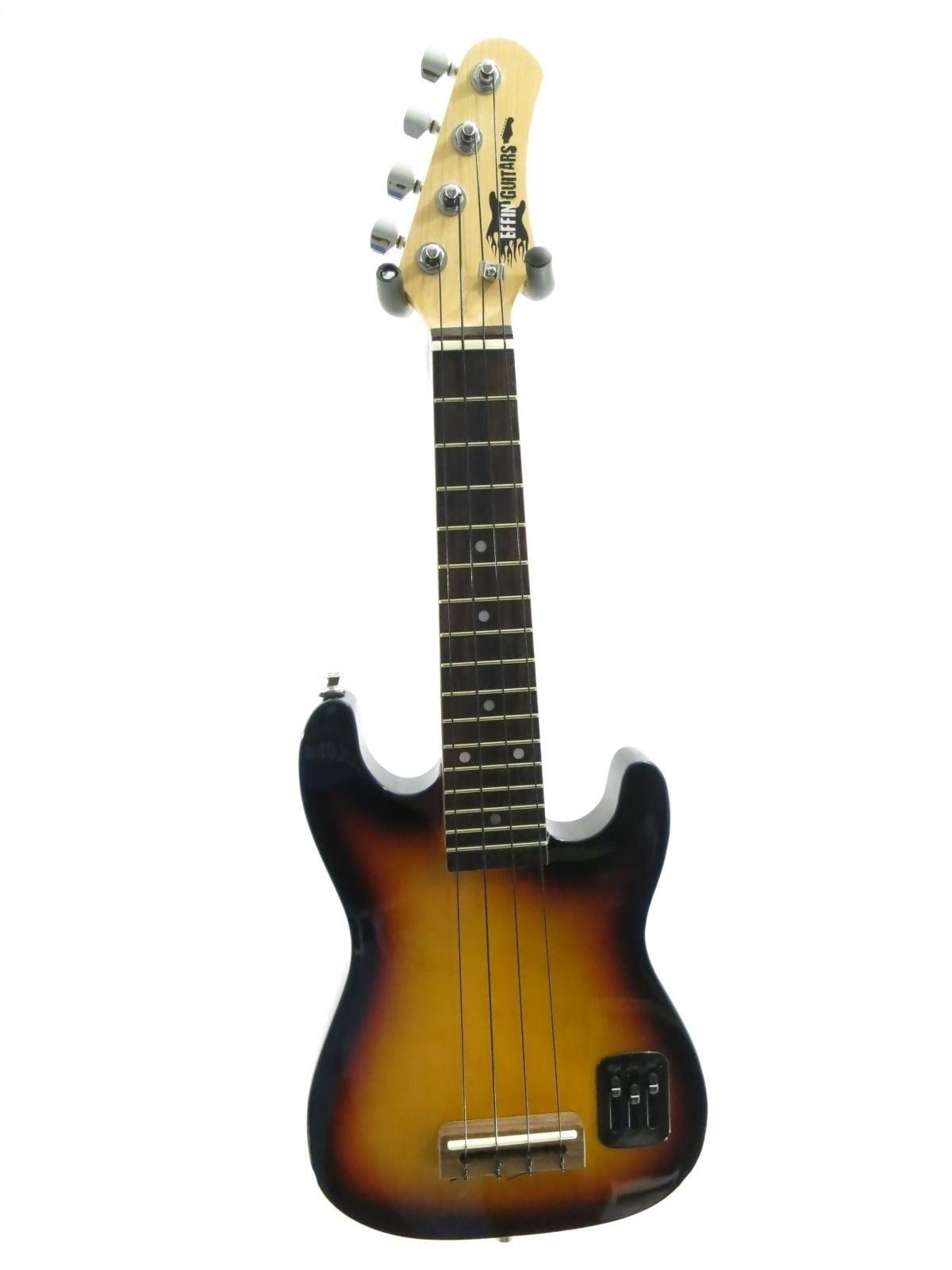 Effin Guitars UKESTART/SB solid body Electric Ukulele in a Sunburst