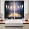 thumbnail image 2 of Ambesonne Sports Kitchen Curtains, Basketball Tournament, 55"x45", Beige Navy Brown, 2 of 3
