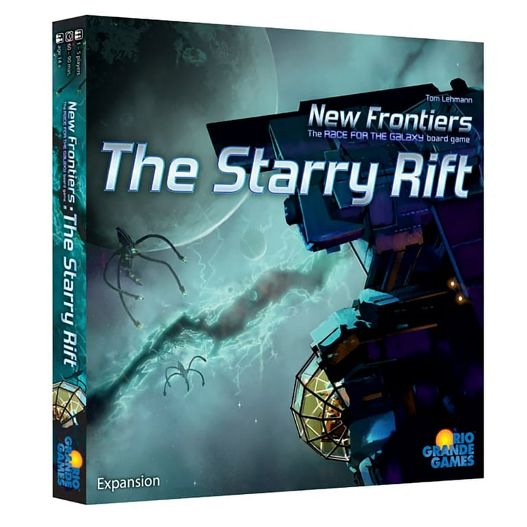 Rio Grande Games: New Frontiers Starry Rift - Expansion Board Game, The Race for The Galaxy Board Game, Ages 14+, 1-5 Players, 45-90 Min Rio Grande Games: New Frontiers Starry Rift - Expansion Board Game, The Race for The Galaxy Board Game, Ages 14+, 1-5 Players, 45-90 Min