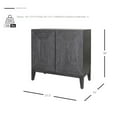 thumbnail image 2 of New Pacific Direct Covey Cabinet 2 Doors in Brushstroke Black, 2 of 10