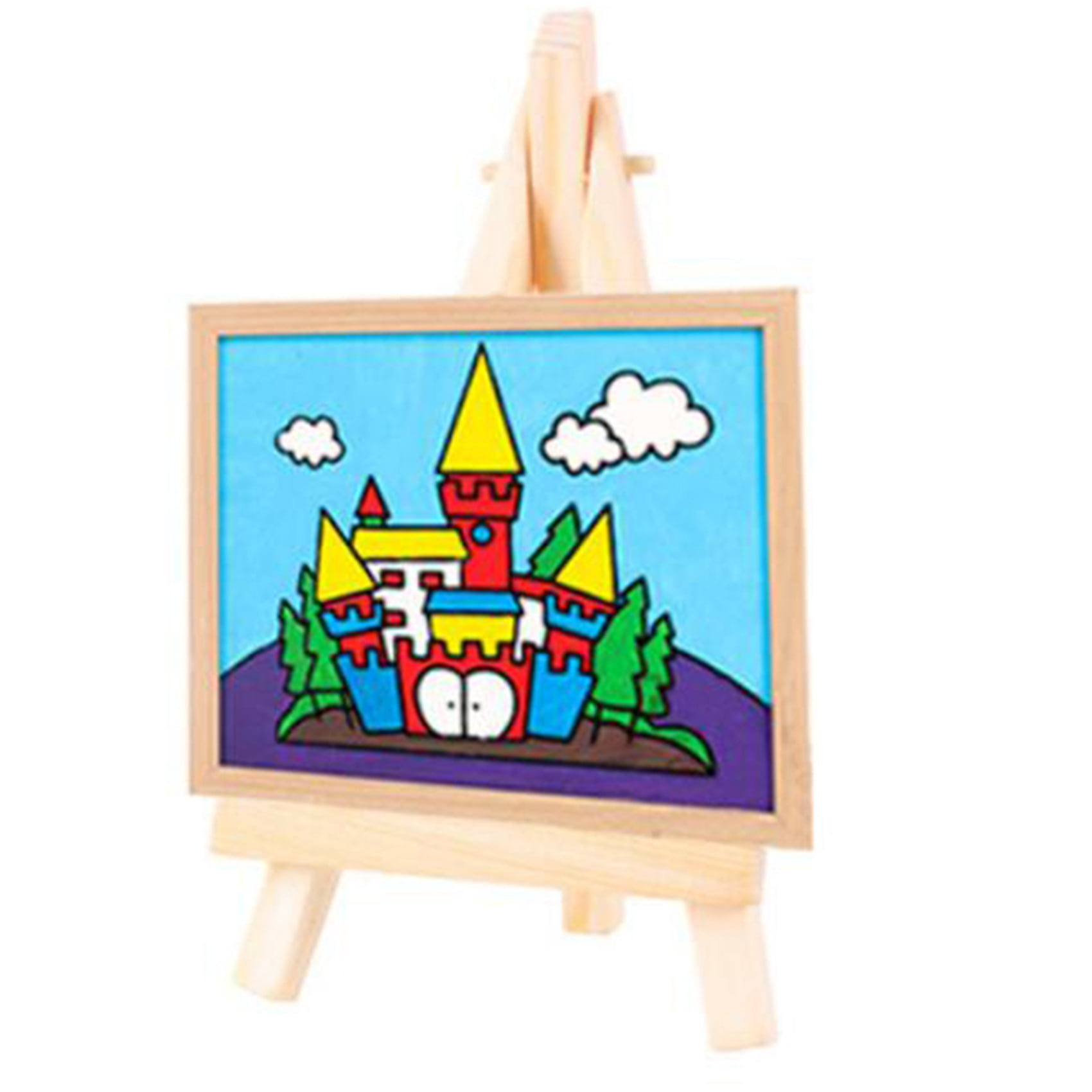20 Set Artists Mini Canvas Set Painting Craft DIY Drawing Small Table Easel