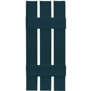 Board-N-Batten 3 Boards Spaced in Midnight Blue - Set of 2 (12 in. W x 1 in. D x 51 in. H (7.13 lbs.))