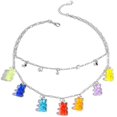 thumbnail image 1 of Collier Ours en Gélatine Mignon 7 Couleurs Pendentif en Résine Coloré pour Femmes Filles, 1 of 6