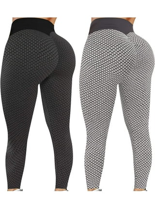 Gustave Women High Waisted Athletic Yoga Pants 3D Honeycomb Print