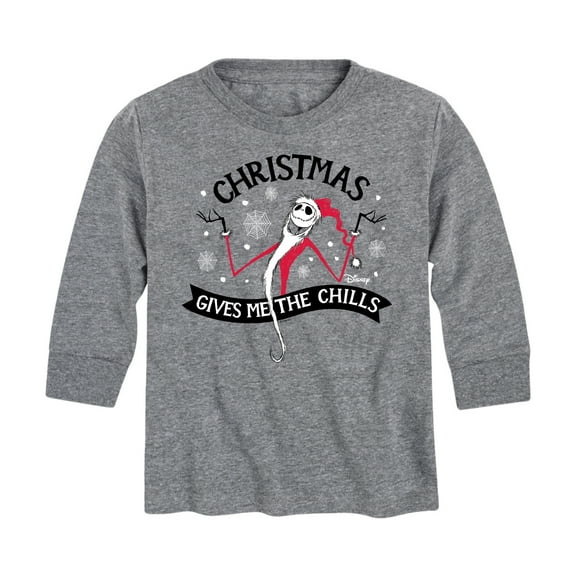 The Nightmare Before Christmas - Christmas Chills - Toddler And Youth Long Sleeve Graphic T-Shirt