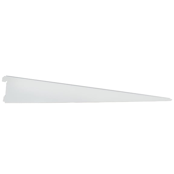 Double Track Shelf Bracket for Wood Shelf, 19 Inches, White by Stone Harbor Hardware