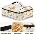 thumbnail image 2 of Iauyy Casserole Carrier for Hot Food Insulated Casserole Travel Carry Bag with Lid Food Warmer Bag for Party/Picnic,Thin Pancake with Polka Dots, 2 of 7