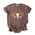 thumbnail image 4 of Merry Christmas Western Shirt for Women and Teens Festive Bull Skull Country Graphic Tee Espresso Shirt Adult Large, 4 of 4