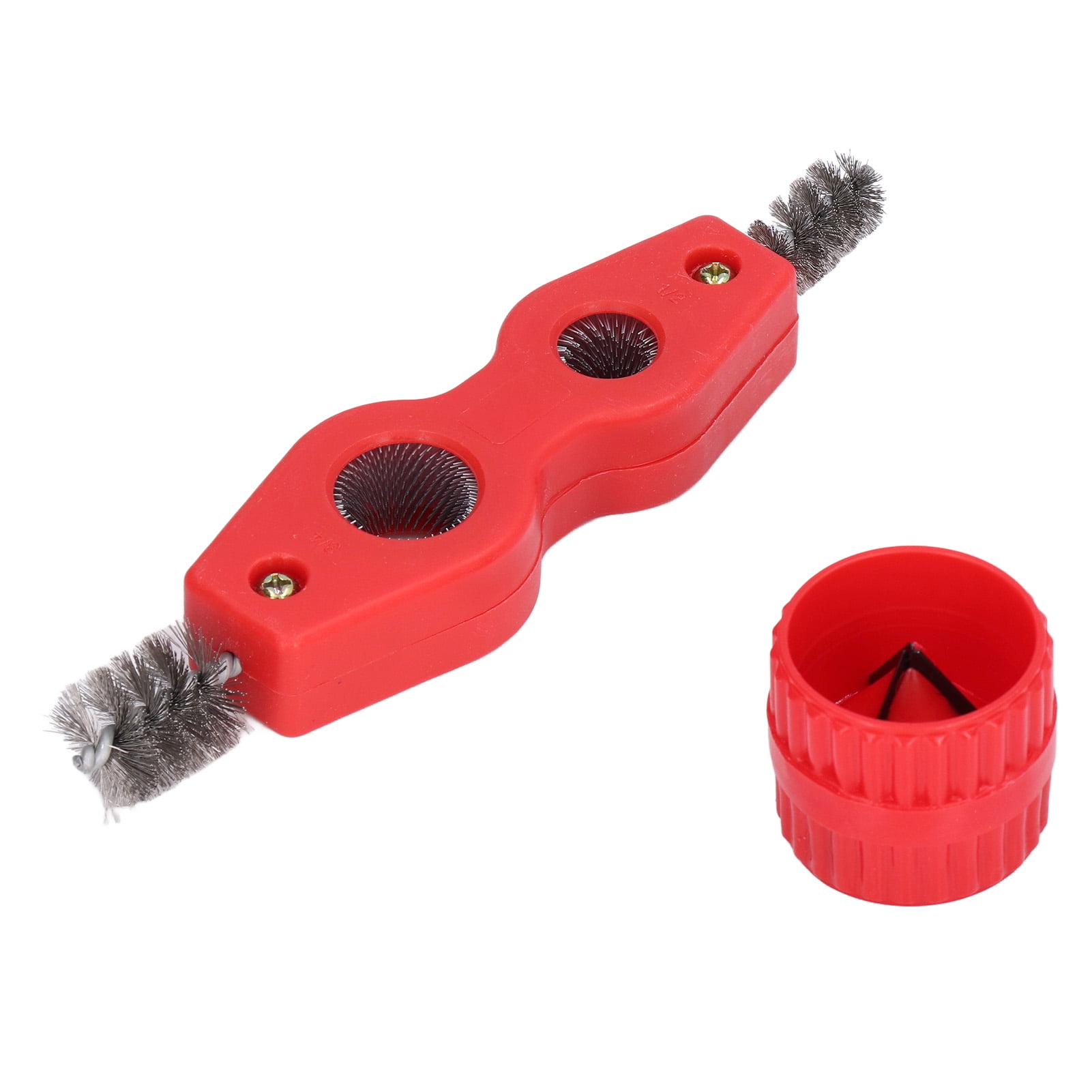 Domqga Copper Pipe Cleaner And Reamer,Copper Pipe Cleaner And Reamer Value Set 4 In 1 Rust