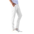 thumbnail image 2 of Biekopu Men's Casual Cotton Linen Trousers, Solid Color Drawstring Elastic Waist Loose Pants with Pockets, 2 of 6
