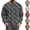 Army Green, variant on Yifymode Men's Long Sleeve Crewneck T Shirt, Waffle Texture Loose Fit Athletic Top, Christmas Funny Print Casual Workout Gym Tee for Men