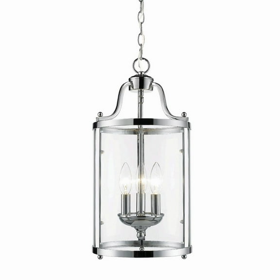 Golden Lighting Payton 3-light Pendant in Chrome