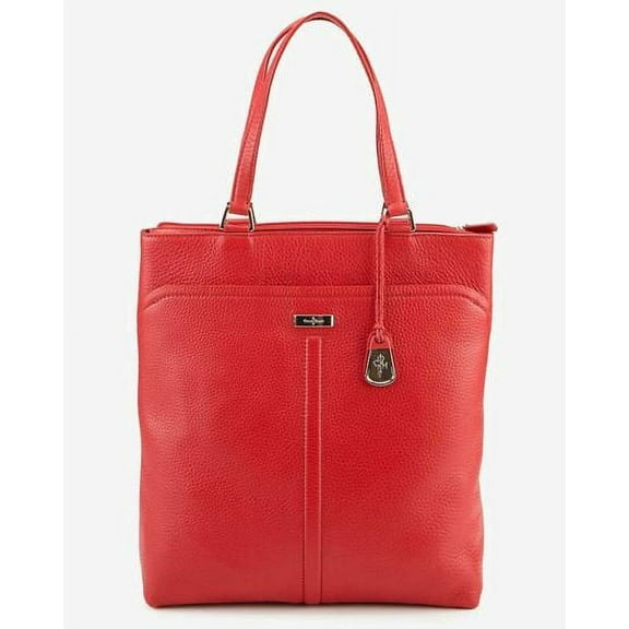 Cole Haan Village Marcy Tech Tote Tote Tango Red Leather Handbag Bag New