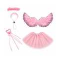 thumbnail image 2 of Traje de de porche, varita de de ángel, primavera, verano, elegante para 23", disfraz de de cemento, tutú para Rosa, 2 of 8