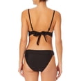 thumbnail image 4 of No Boundaries Women's Tricot Solid Tie Back Bikini Top, Sizes S-XL, 4 of 5