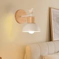 thumbnail image 1 of Lámpara de pared nórdica, apliques de madera de Metal, iluminación de pared moderna, bombillas minimalistas no incluidas para Loft, sala de estar y of Con Pájaro, 1 of 8