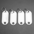 White Portable Plastic Key Fob Key Tag ID Labels 120 Pieces - Walmart.com