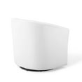 thumbnail image 3 of Modway Prospect Performance Velvet Swivel Armchair in White, 3 of 7