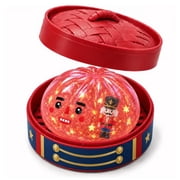 2026 New Giant Glitter Dumpling Mystery Dumpling Nutcracker Edition Squishies Box for Stress Relief, Christmas Surprises