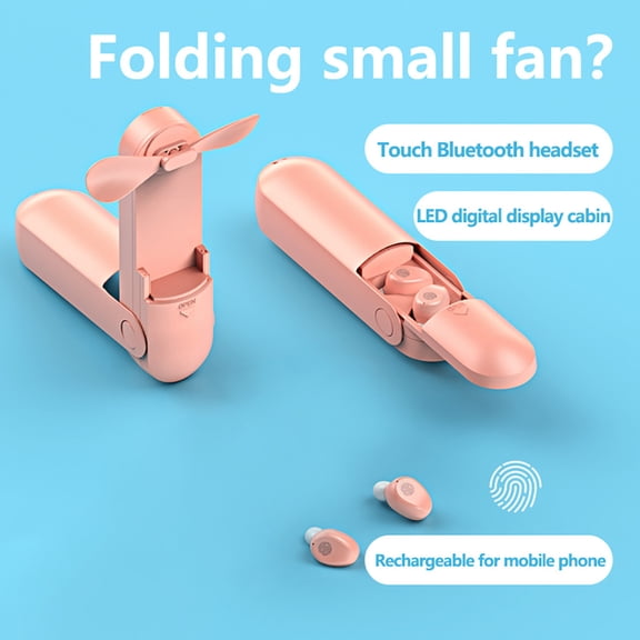 FYHALE Multifunctional Lighting Handheld Fan Charging New F7 Mini Bluetooth Headset 5.0