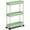 Green, variant on Black 3 Tier Slim Rolling Utility Storage Cart for Narrow Spaces, Kitchen, Office, Bathroom