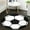 Football Ball, variant on Soccer Rug Round Football Round Area Rug Carpet Floor Chair Mat for Bedroom Velvet round floor mat