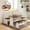 Brown-1, variant on Breakfast Nook Kitchen Corner Dining Table Bench Chair Set, Space-Saving 3-4 Seat L-Shape Farmhouse Mid Century Modern Style for Family Home Black Wood