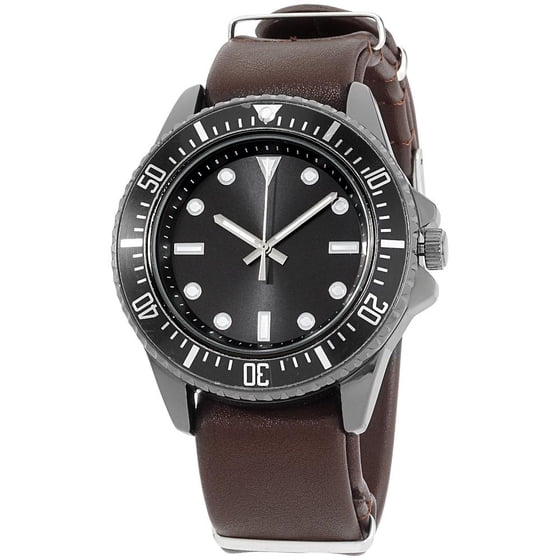 American Exchange Men's Watch and Bracelet set Gun/Black Case, Black