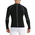 thumbnail image 5 of Men's Neoprene Weight Loss Sauna Shirt Suit Long Sleeve Hot Sweat Body Shaper Tummy Burner Slimming Workout, 5 of 5