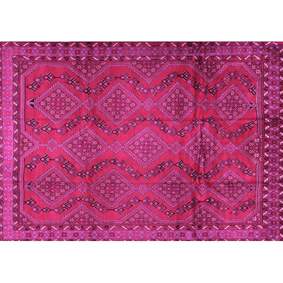 Ahgly Company Indoor Rectangle Persian Pink Traditional Area Rugs, 6' x 9'