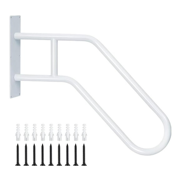 Colaxi Bent Stair Handrail Stable Protective Railing for Garden Yard Women