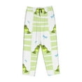 thumbnail image 4 of Xecao Frogs and Dragonflies Women's Straight Lounge Pajama Pants: The Epitome of Relaxed Sleepwear, 4 of 9
