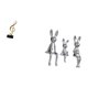 thumbnail image 5 of Escultura Familiar De Conejito Con Nota Musical De Resina, Figura Musical Creativa, Adorno De Mesa, Centro De Mesa Para Escritorio, Chimenea, Armario, Estantería, Decoración De Inauguración, 5 of 8