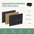 thumbnail image 4 of SLOK 9 Drawer Fabric Dresser, Bedroom Closet Organizer Storage Cabinet for Hallway/Entryway, Black, 4 of 9