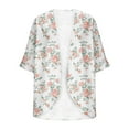 thumbnail image 3 of Hvyesh Womens Summer Cardigan Lightweight 3/4 Sleeve Kimono Cardigans Beach Vacation Cover up, 3 of 5