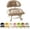 Brown, variant on 360-Degree Rolling Low Stool with Backrest, Soft Padding Ergonomic Backrest Rolling Chair, Low Noise 4 Casters Comfortable Rotating Stool, for Home and Office Use (Brown)