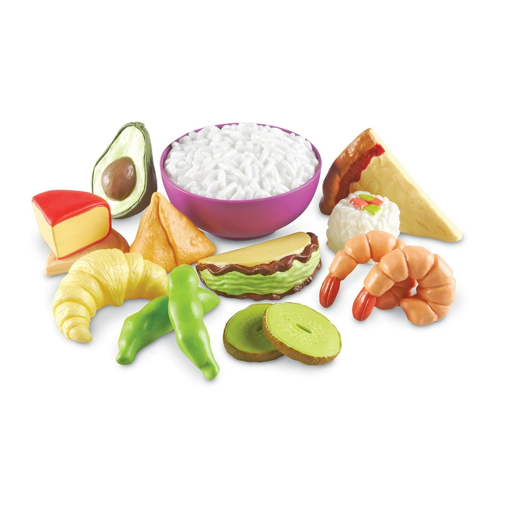 Learning Resources New Sprouts Multicultural Play Food Set, 15 Pieces