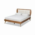 thumbnail image 2 of Baxton Studio Emiko Modern and Contemporary Walnut Brown Finished Wood King Size Platform Bed, 2 of 6