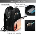 thumbnail image 4 of Balery The Sunset of Dandelion Mochila con carga USB para hombre y mujer - Mochila impermeable y antirrobo para laptop con puerto USB para viajes, trabajo, 4 of 7