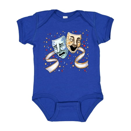 

Inktastic Tragedy and Comedy Stage Masks Boys or Girls Baby Bodysuit