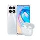 thumbnail image 1 of Honor X8a Dual SIM 128GB 8GB RAM Plata mÃ¡s Honor Choice earbuds X3 Lite Blanco, 1 of 2