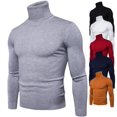 thumbnail image 2 of Suéter de cuello alto Suéter ajustado para hombre Suéter de lana con solapa Suéter de base gruesa para hombre Uso versátil, 2 of 6