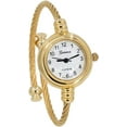 thumbnail image 3 of Blekon Collections Women's Cuff Watch - Round Analog Display Arabic Numbers 23mm Case Wire Bracelet Watch for Women Elegant Cable Cuff Bangle Wrist Watch, 3 of 5