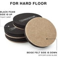 thumbnail image 3 of X-Protector Felt Sliders for Hardwood Floors - 16 Pcs 3 1/2" Furniture Sliders - Move Furniture Easily, 3 of 7